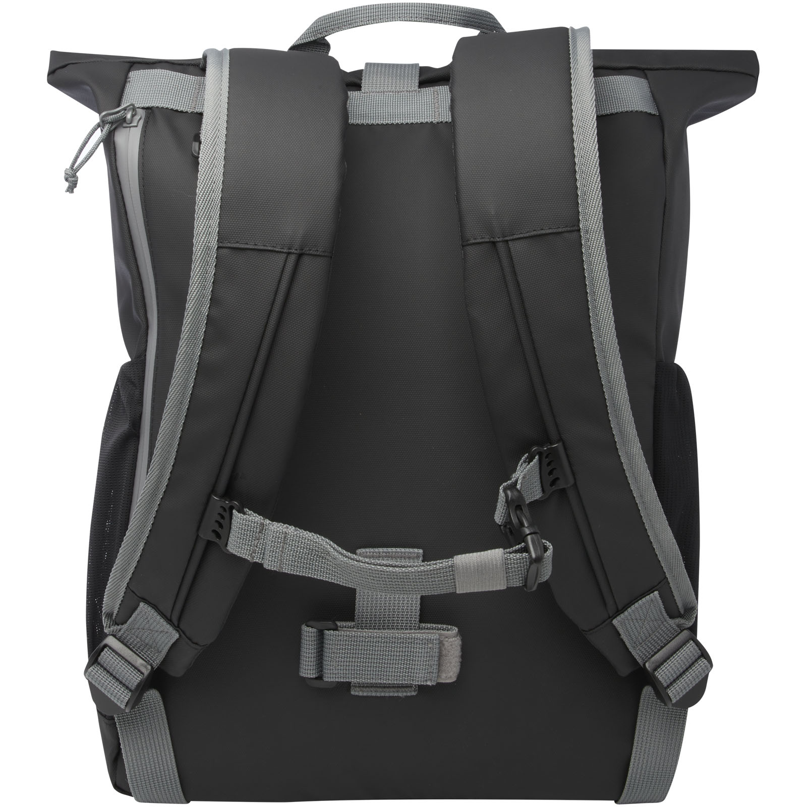 Aqua 15" wasserabweisende Fahrradtasche aus GRS Recyclingmaterial 20 L schwarz