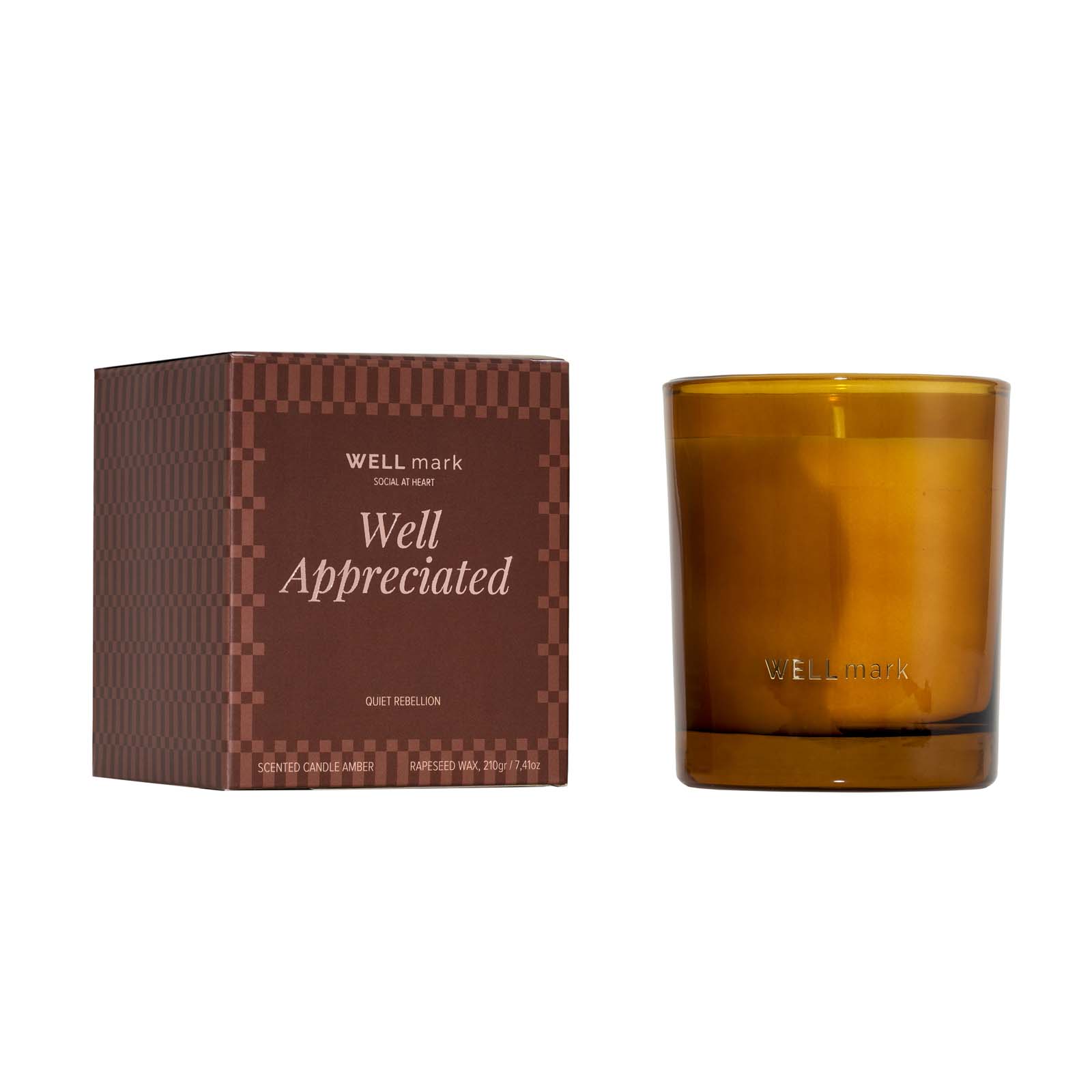 Wellmark Quiet Rebellion Duftkerze, 210 g Maroon rot