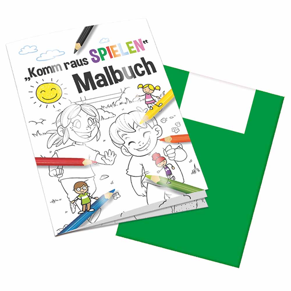 Malbuch / Mal-Set A6 - Komm-raus-spielen