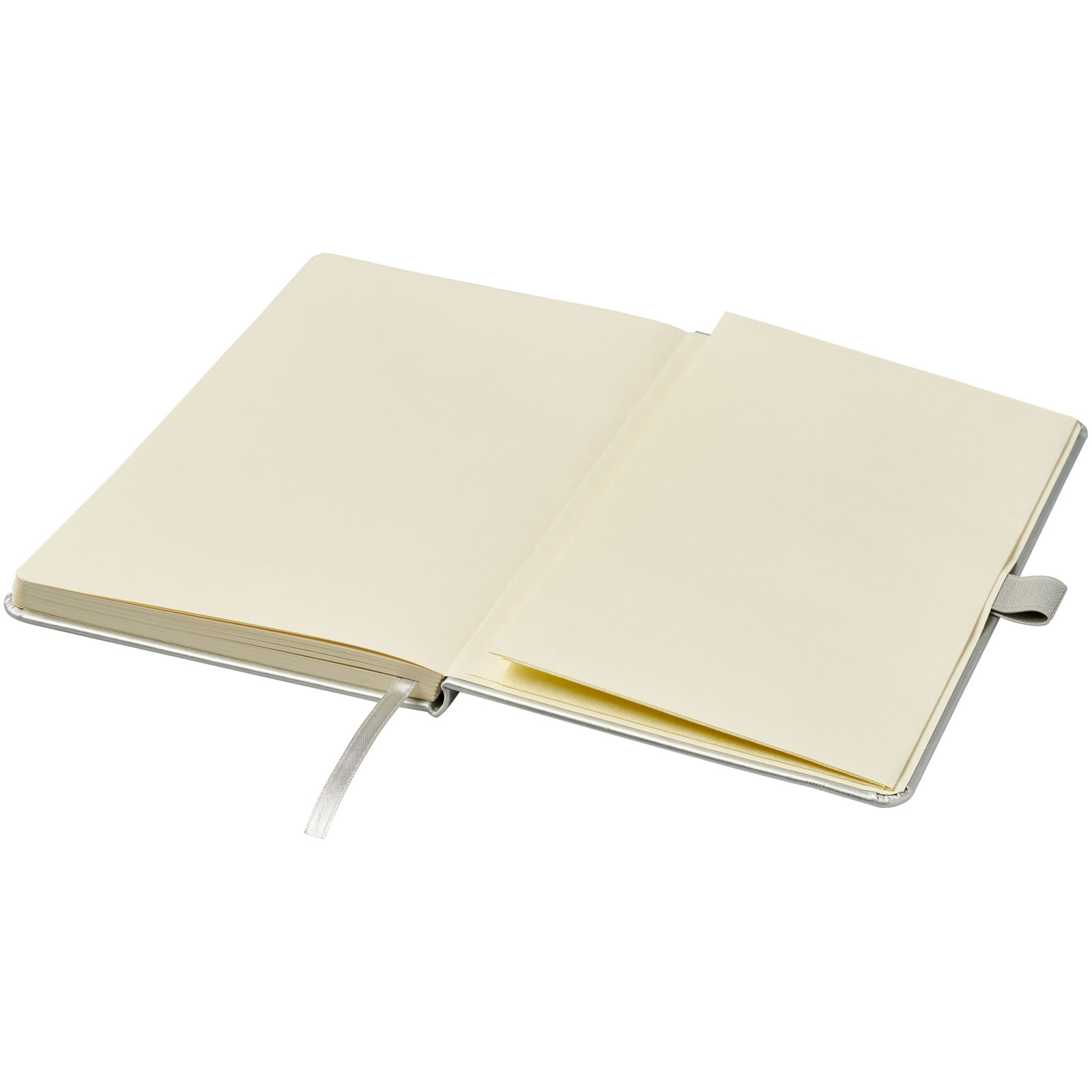 Nova A5 gebundenes Notizbuch silber