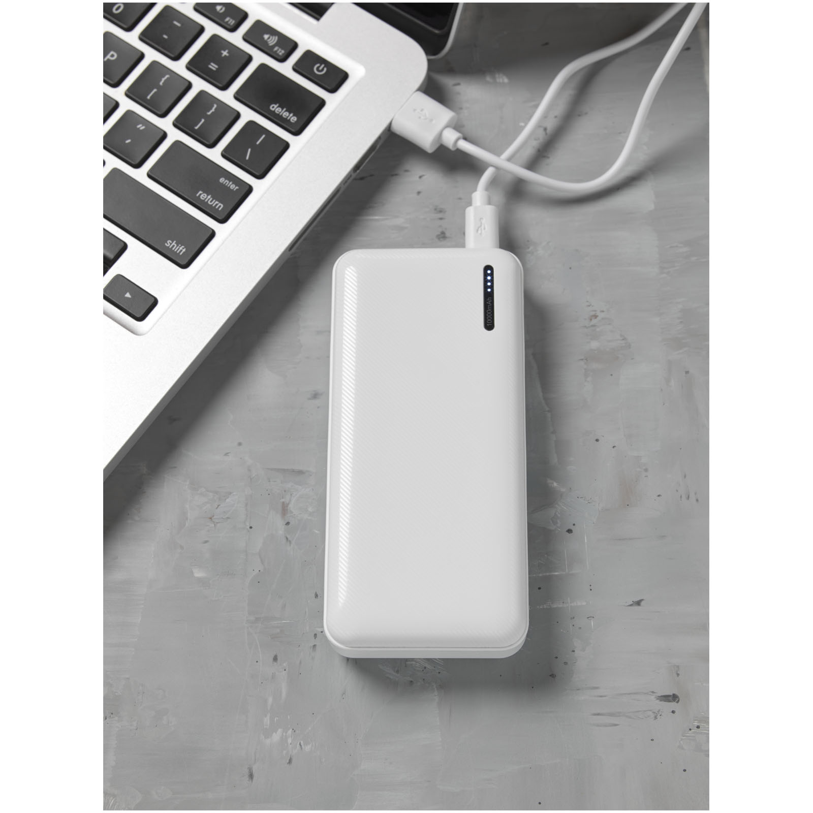 Compress 10.000 mAh High Density Powerbank weiss